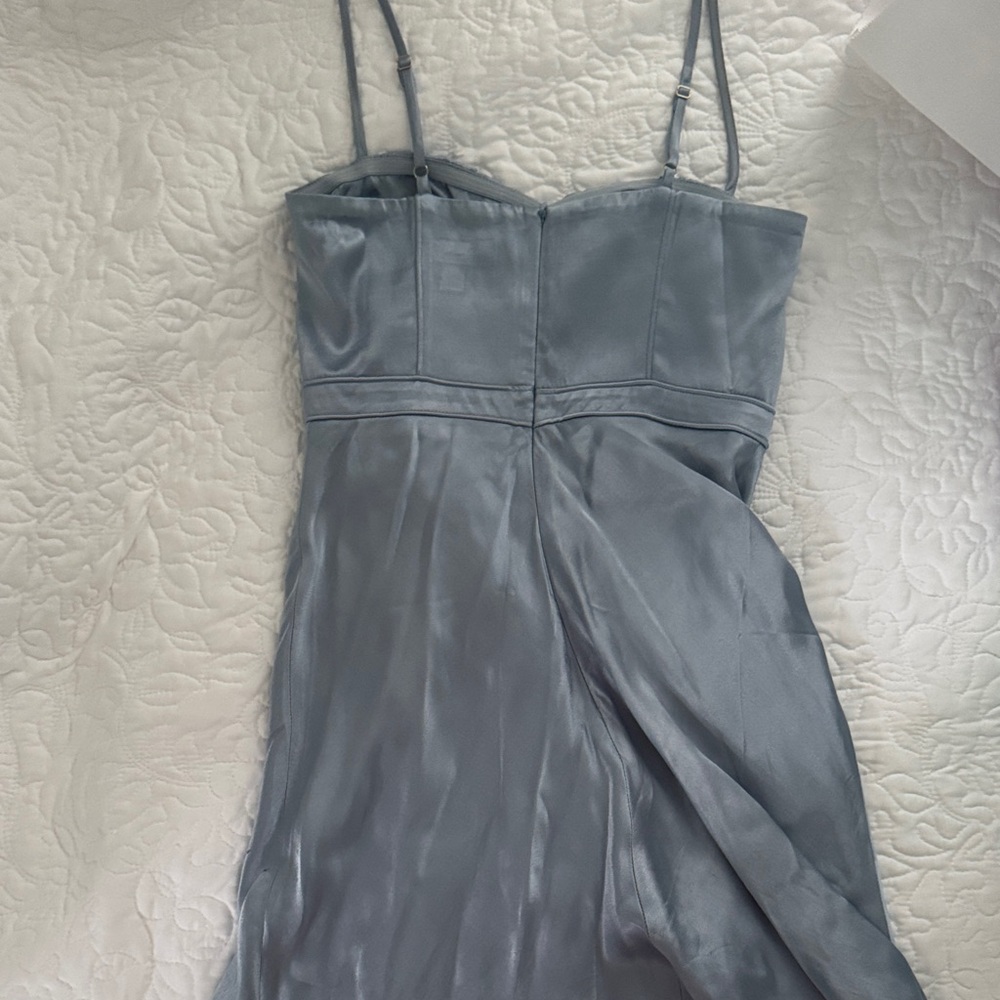 Shona Joy Silver Spaghetti Strap Dress - Picture 3 of 3